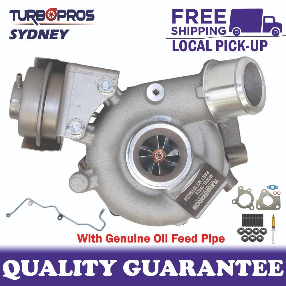 Upgrade Billet Turbo+Genuine Oil Feed Pipe For Mitsubishi Lancer 4N13 1.8L