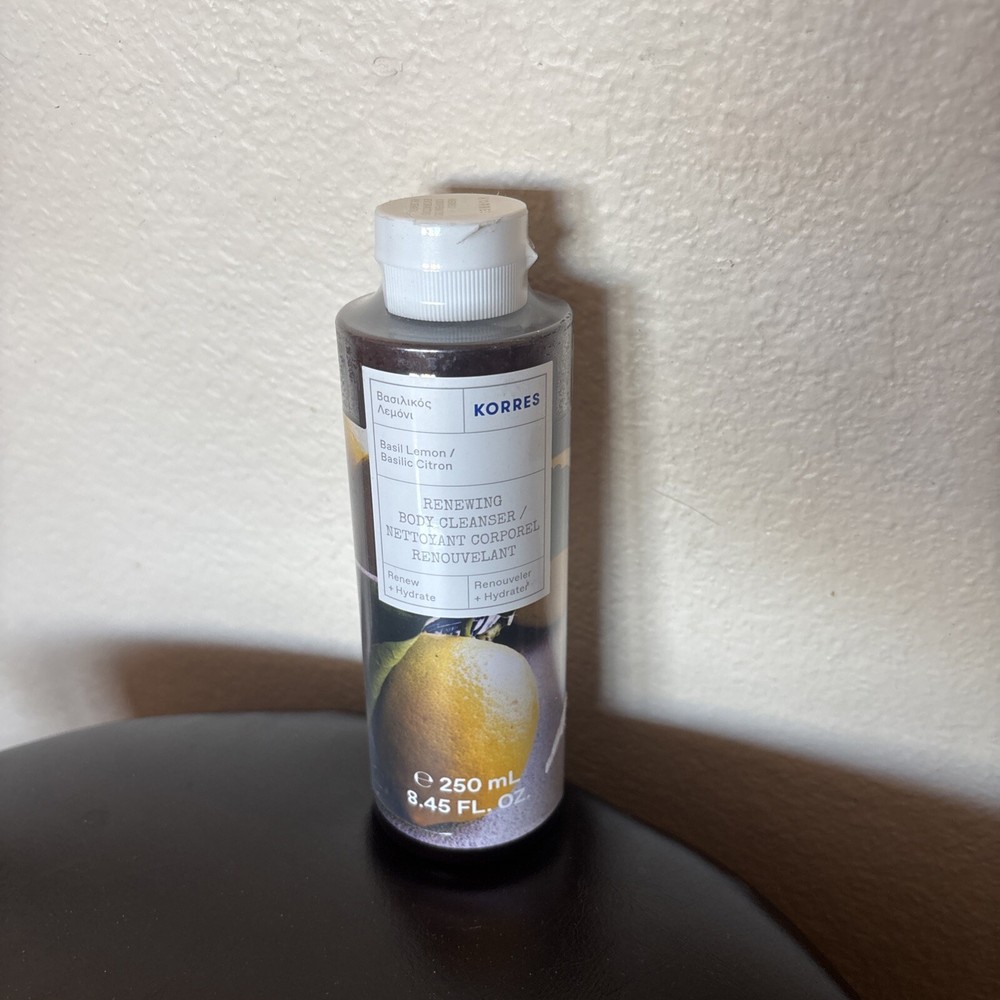 KORRES Basil Lemon Renewing Body Wash 8.45 oz Sealed