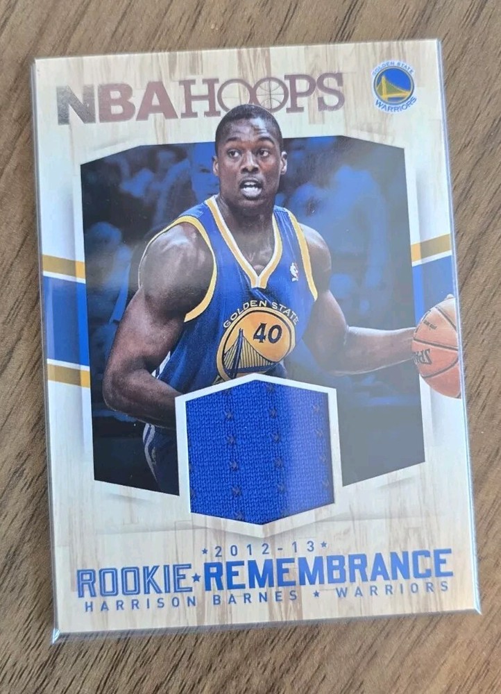 2015-16 Hoops Rookie Remembrance Memorabilia #17 Harrison Barnes Jersey - NM-MT