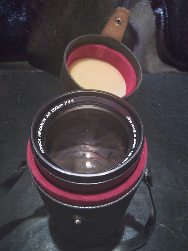 VINTAGE KONICA HEXANON AR 200/3.5 GREAT CONDITION IN CASE