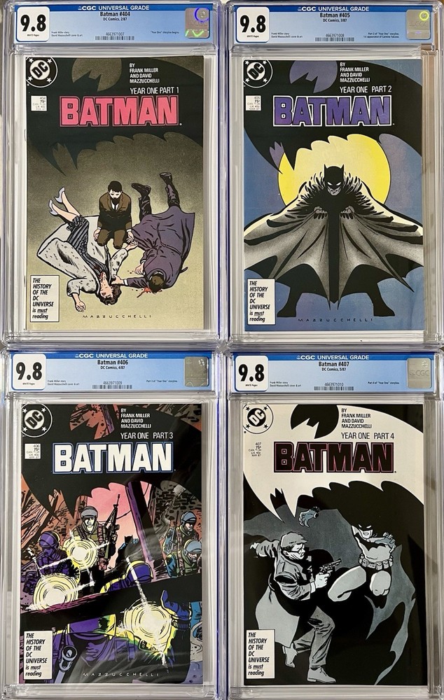 Batman: Year One (Part 1-4) 1987 404-407 All CGC 9.8! 🔥
