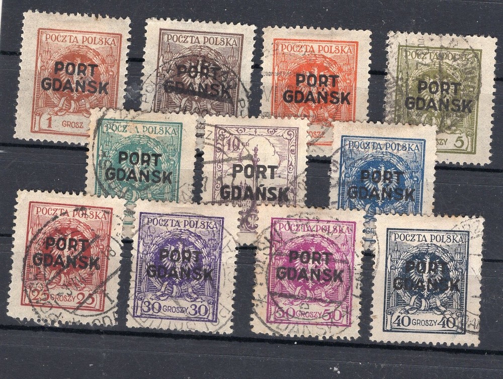 DANTZIG, POLISH BOREAU, YV # 1/11, USED