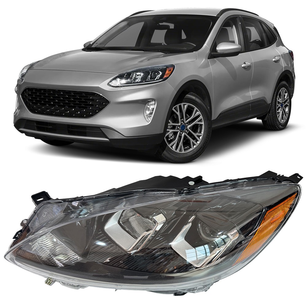 Left Full LED Headlight Assembly For 2020 21 22 2023 Ford Escape SE/SEL Headlamp