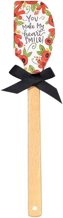 Heart Smile Silicone Mixing Spatula, Housewarming, Mother's Day, Birthday