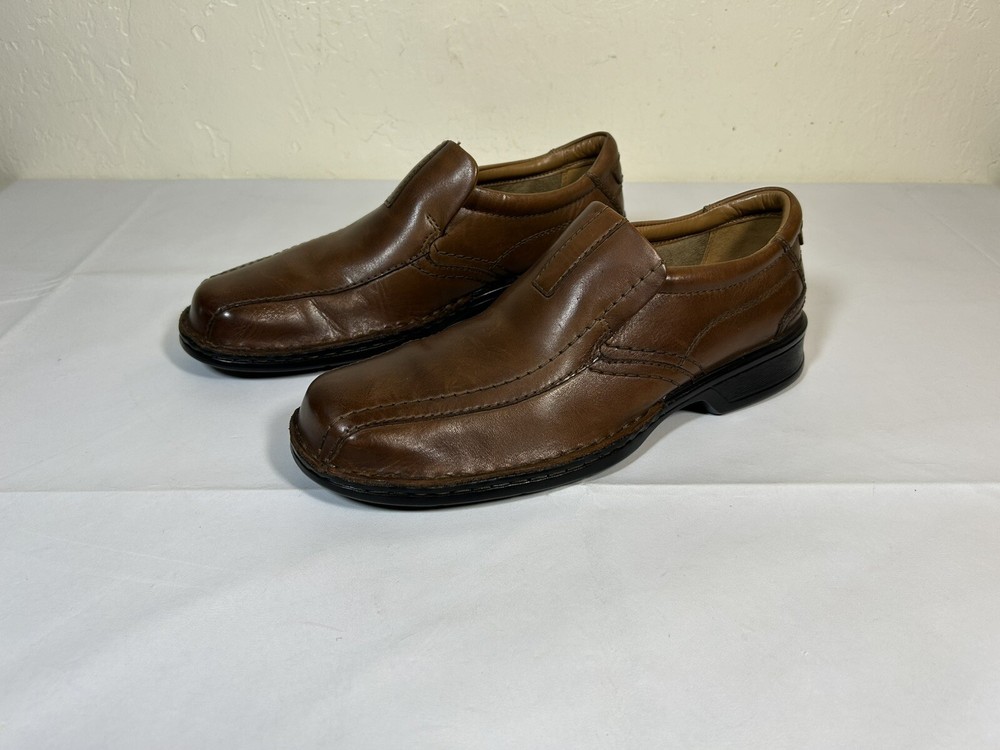 Clark’s Mens Soft Cushion Ortholite Slip-On Driver Shoes Brown Size 8 M