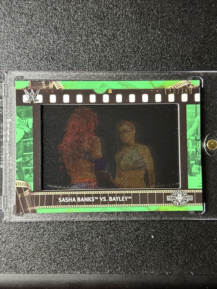 2021 Topps WWE - Match Film Strips Relics - #FS-SB Sasha Banks Vs. Bayley /199!!
