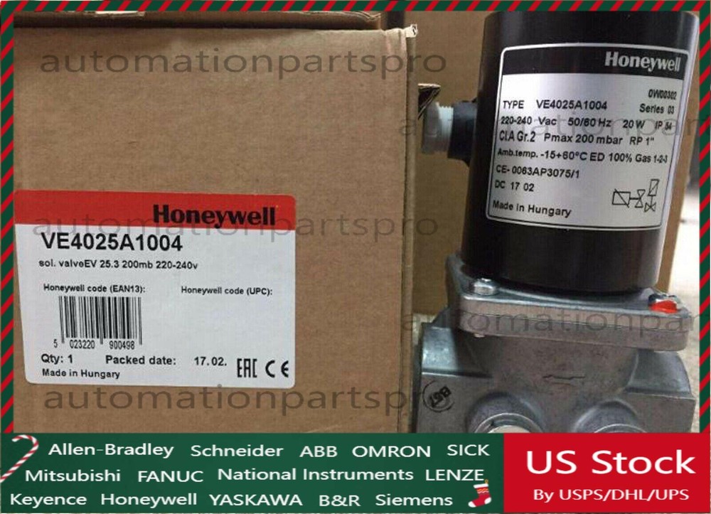 New Honeywell VE4025A1004 Solenoid gas Valves In Box#