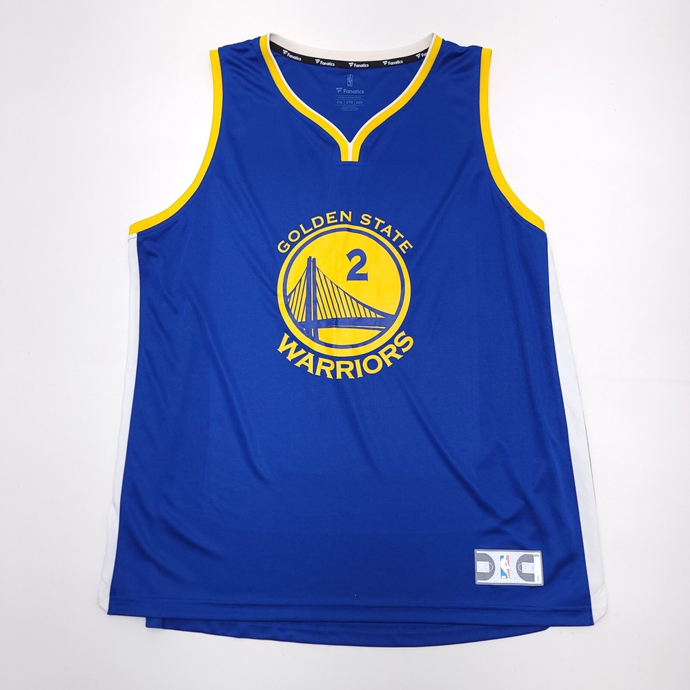 Jordan Bell Warriors Fanatics Swingman Jersey 2XL Blue and Yellow #2