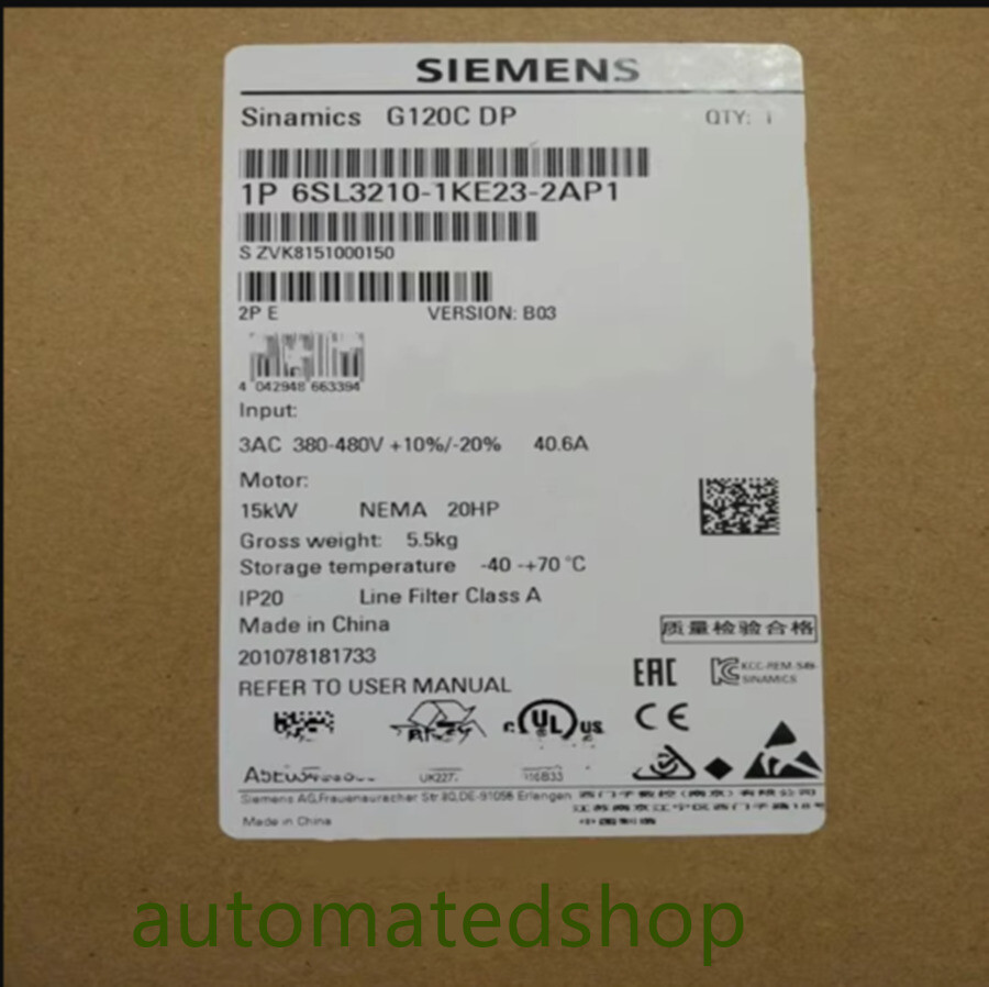 1PC 6SL3210-1KE23-2AP1 inverter Brand New In Box FedEx or DHL #A6-4