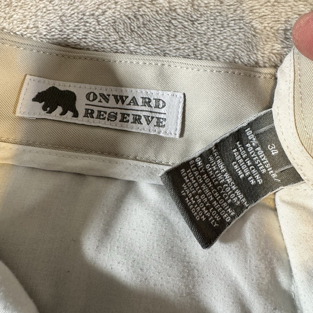 Onward Reserve Performance Shorts Men’s Size 34 Sand Beige Golf Stretch