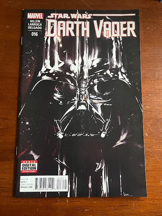 STAR WARS DARTH VADER # 16 VF/NM MARVEL COMICS 2016 SALVADOR LARRCOA COVER