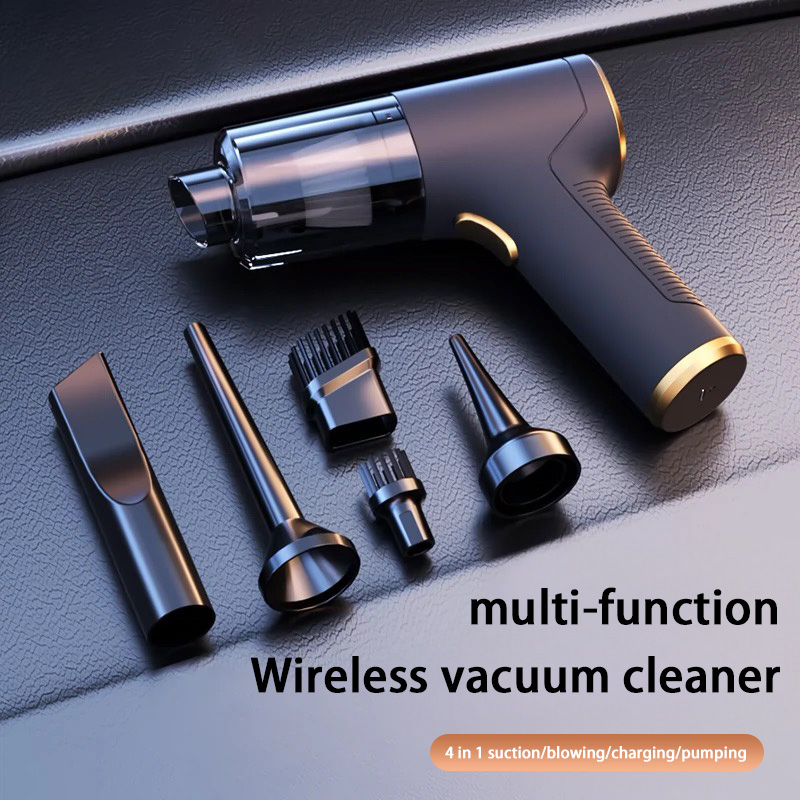 Powerful 1290000Pa Wireless Car Vacuum Cleaner 2-in-1 for Home & Auto Use