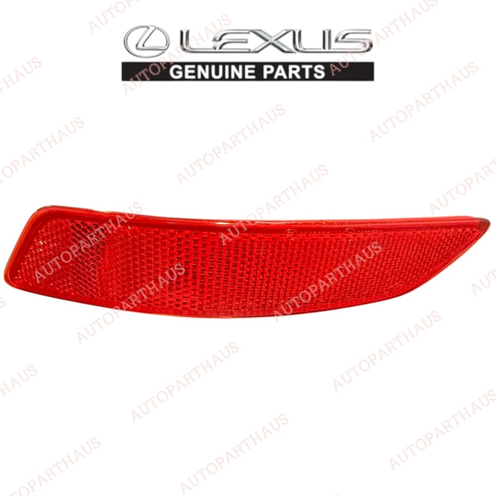 13-17 Lexus LS460 Left Driver Side Rear Bumper Red Reflector Marker Light OEM New