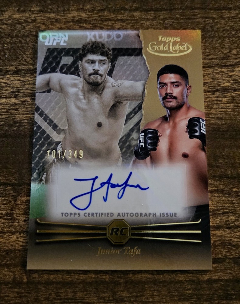 2024 Topps Gold Label UFC Junior Tafa Rookie Autograph 101/349