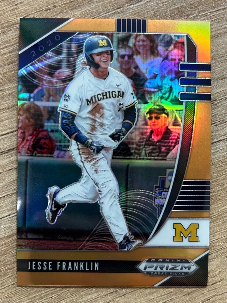2020 Panini Prizm Draft Picks Jesse Franklin Gold /50 PDP97 Atlanta Braves