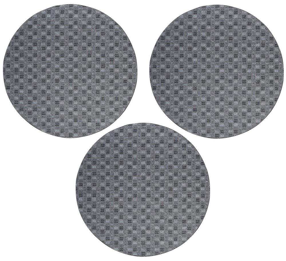 Abstract Black Indoor/Outdoor Rug Pet-Friendly Durable for Home or Commercial Spaces