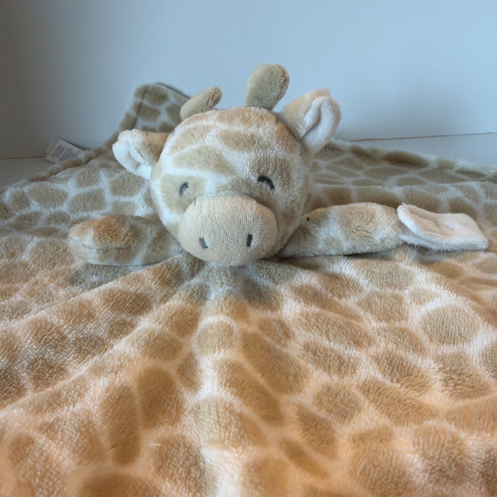 Carter's Baby Lovey Giraffe Beige Neutral Cozy Comfort Plush  Binky Holder