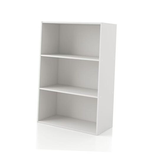 Apexa 3-Tier White Cube Storage Organizer Shelves for Home
