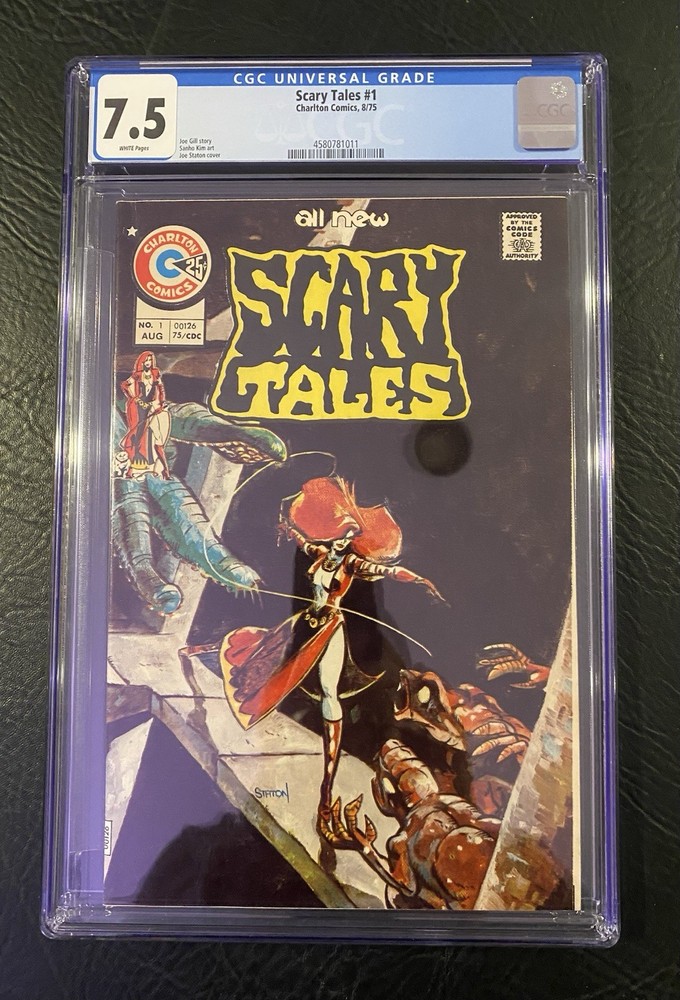 Charlton Comics - Scary Tales #1 - 8/75 - Bronze Horror! CGC 7.5 - White Pages