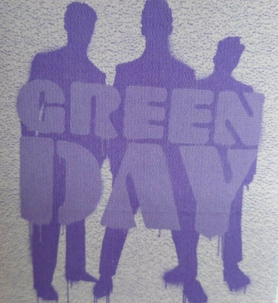Green Day Vintage Backstage Pass Original Punk Rock New Wave Working Purple