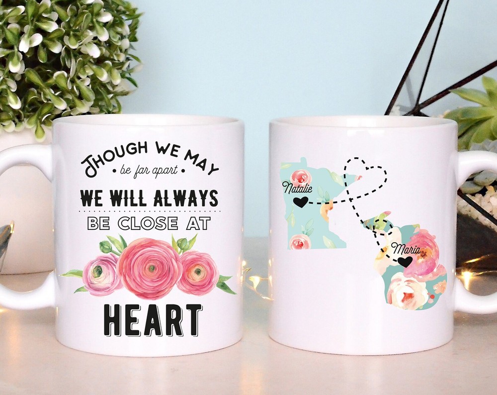 Mother Long Distance Mug Moving Gift State To State Mug Friendship Mug Friend