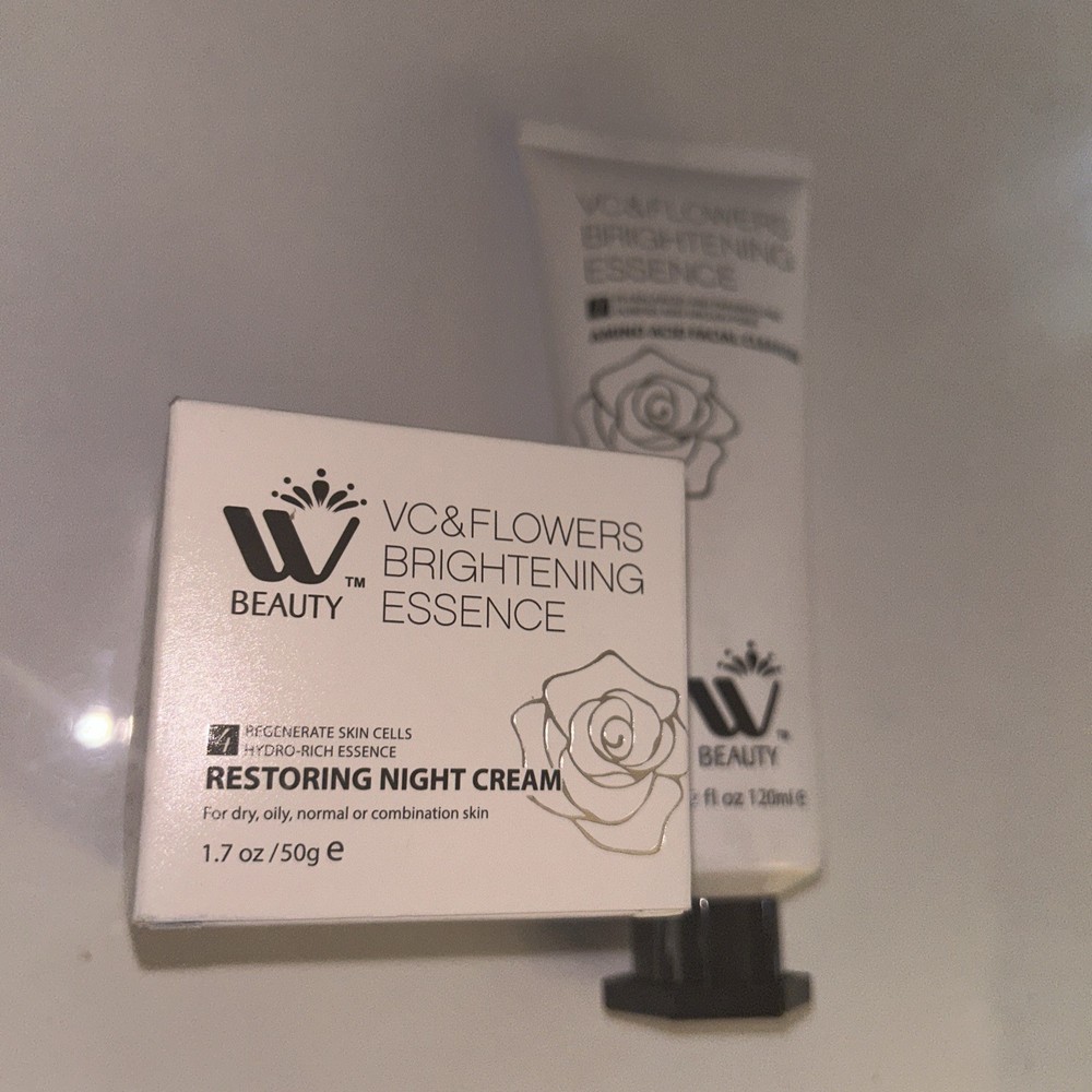 WBM Restoring Night Cream and Amino Acid Cleanser Set - New