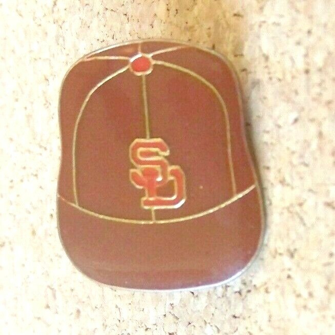 SD San Diego Padres baseball cap lapel pin older style MLB c36854