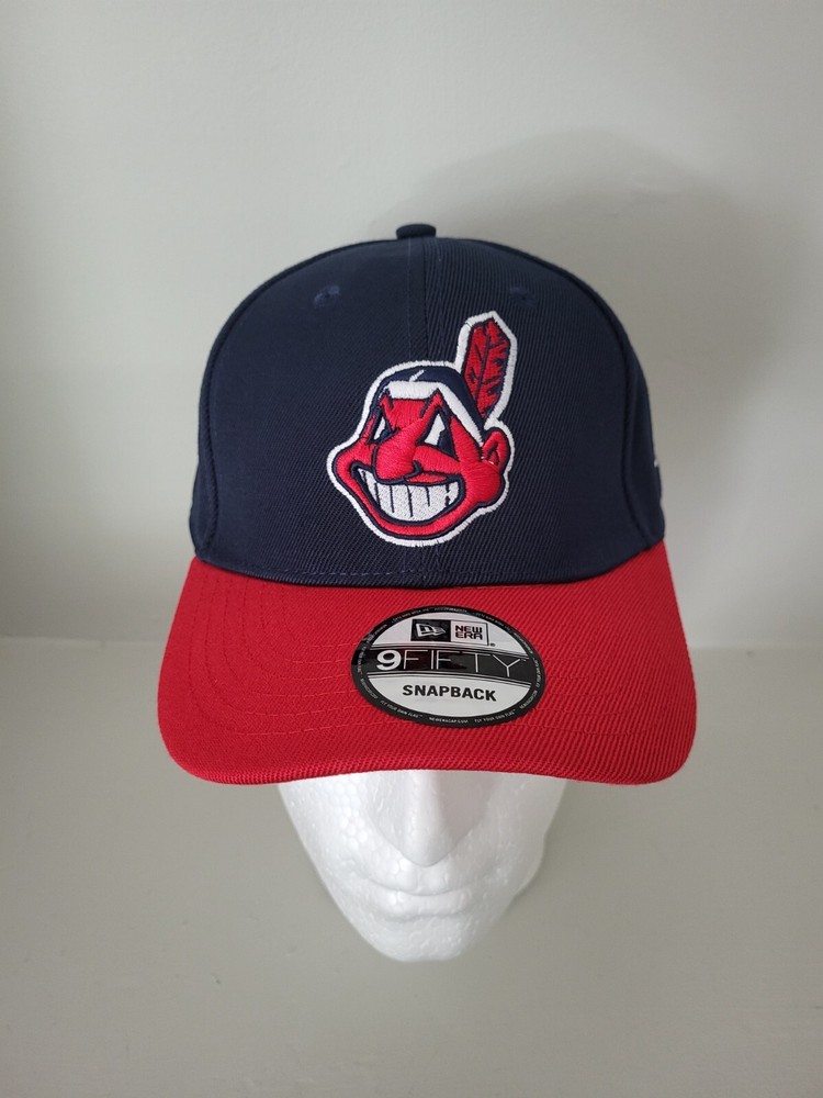New Era Cleveland Indians MLB Basic Chief Snapback 9Fifty Adjustable Men's Cap