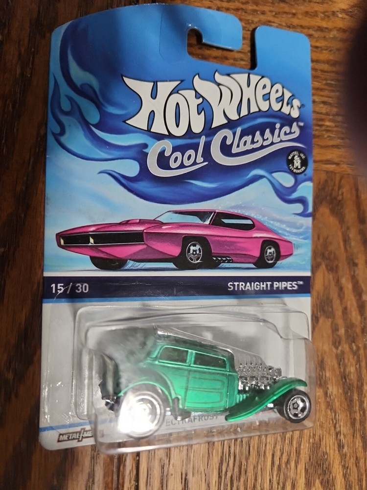 Hot Wheels 2014 Cool Classics straight pipes green