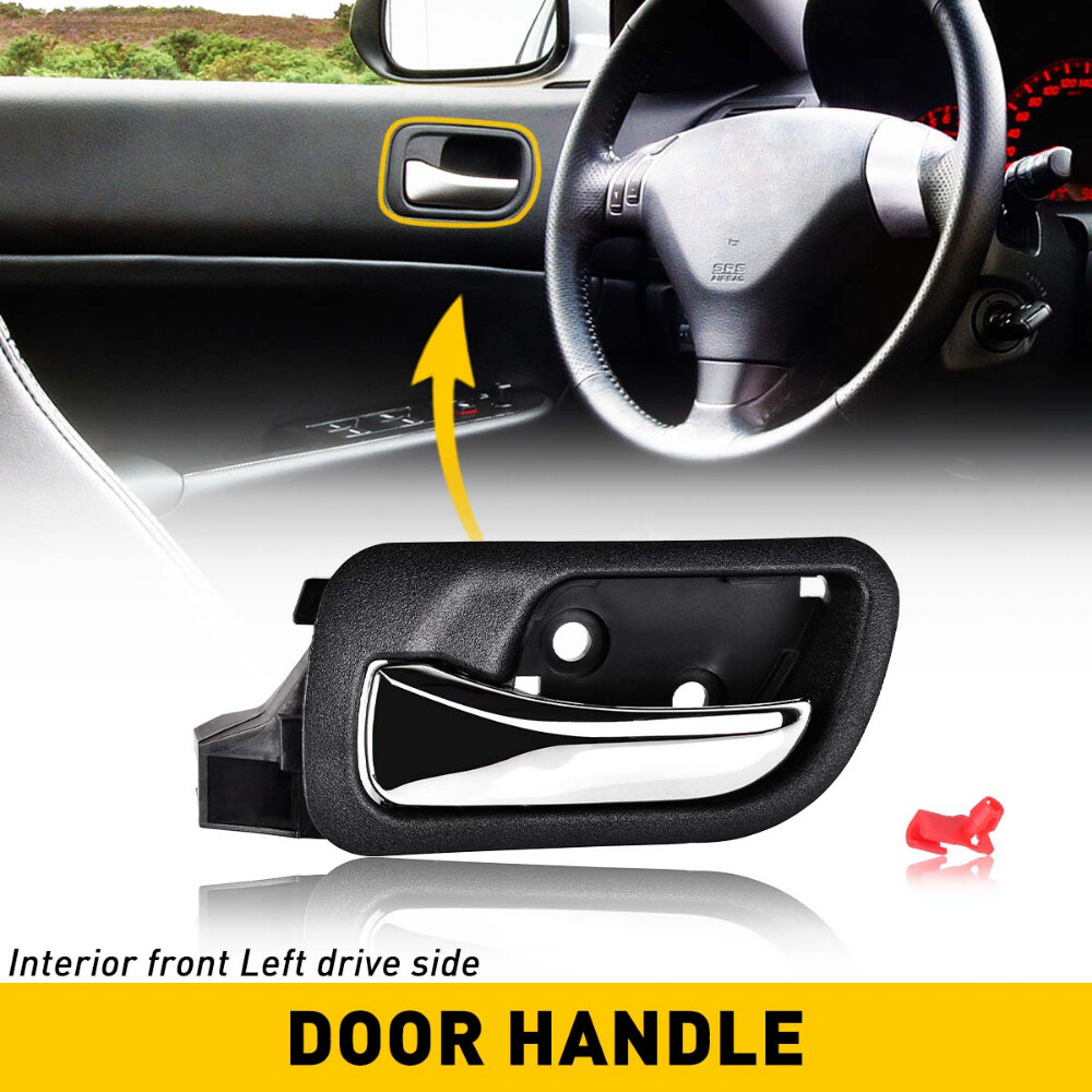 1/2set Interior Door Handle Front Driver Side For 2003-2007 Honda Accord Sedan P