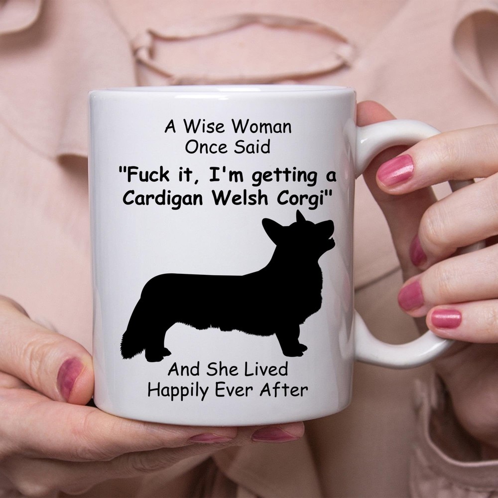 Funny Cardigan Welsh Corgigift For Women White Coffee Mug Coffee Cup