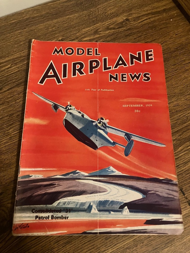 Vintage Back Issue of Model Airplane News Magazine - September 1939