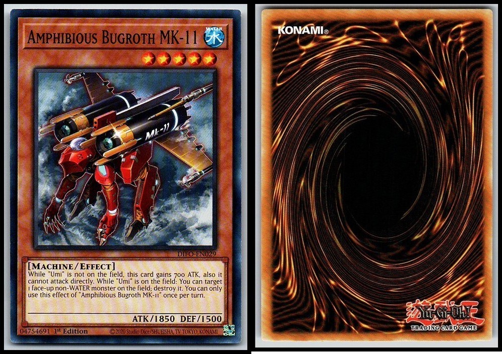 Amphibious Bugroth MK-11 1st Edition YuGiOh Rare Vintage Card