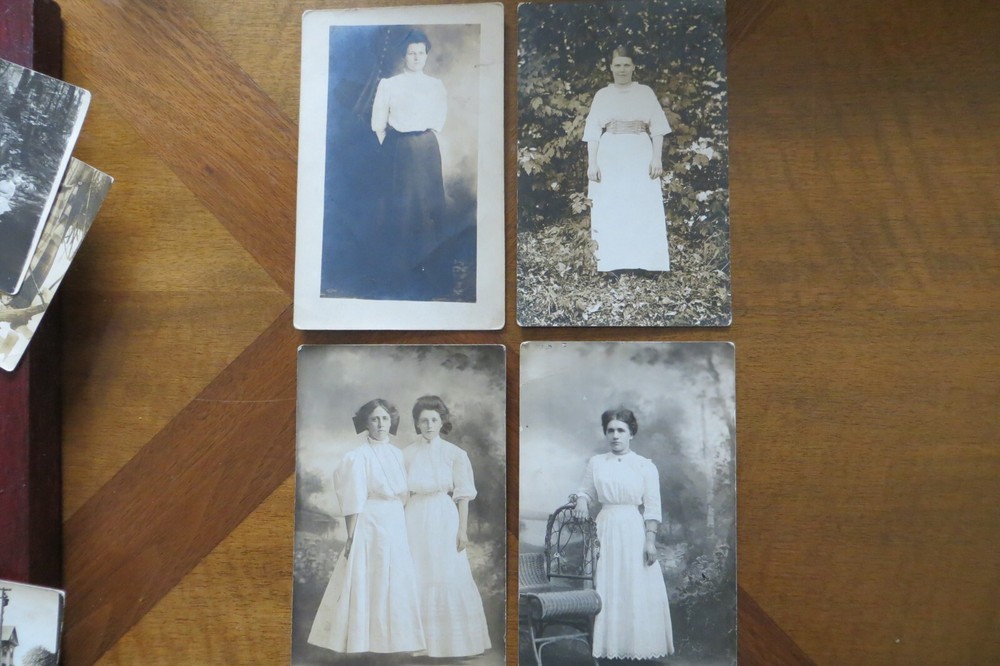 1900s RPPC Photo Postcards (4) Victorian Muncy PA Plotts Hurst Beiber Weller