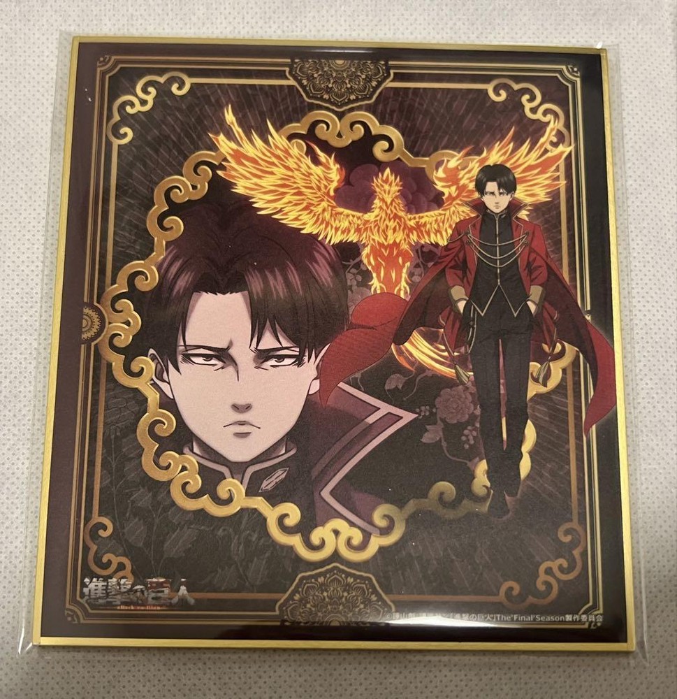 Attack on Titan Karaoke no Tetsujin collaboration mini color paper Phoenix Levi