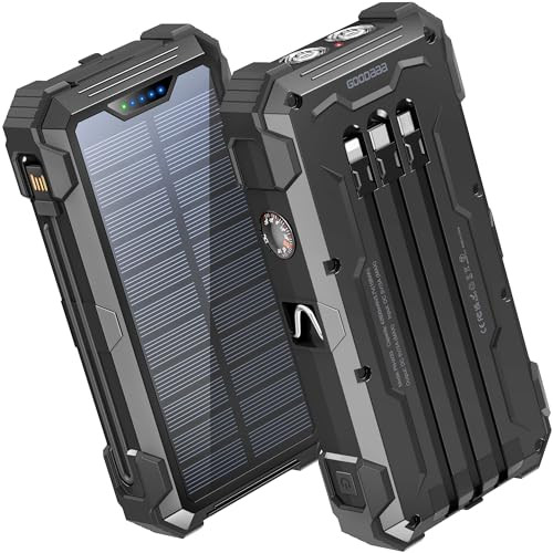 42800mAh Power Bank with Built-in Cables, Thermometer, and 15W Fast Charging
