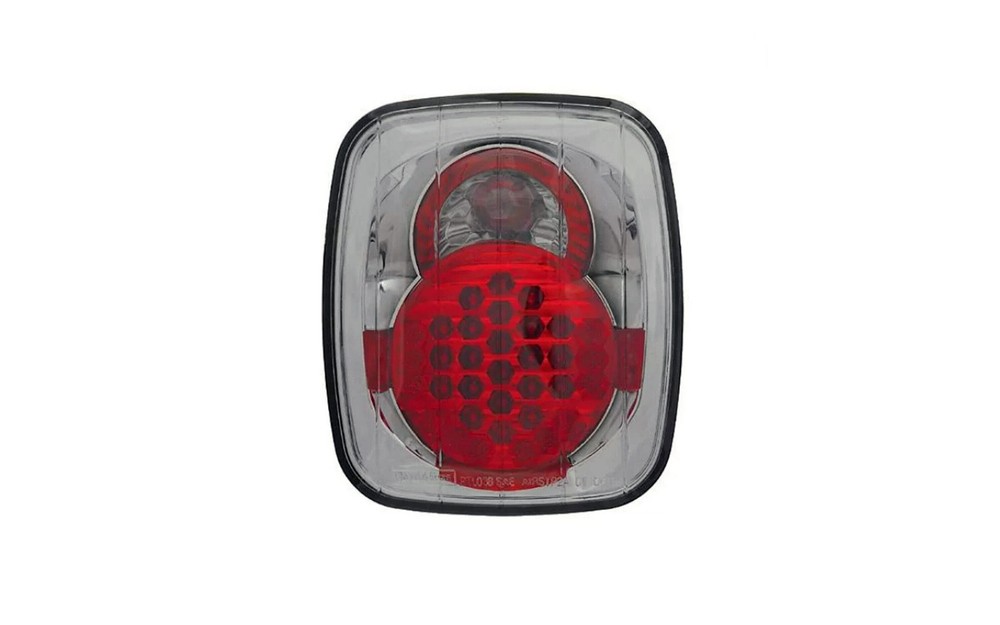 Platinum Smoke LED Tail Lights for 87-06 Jeep Wrangler Pair