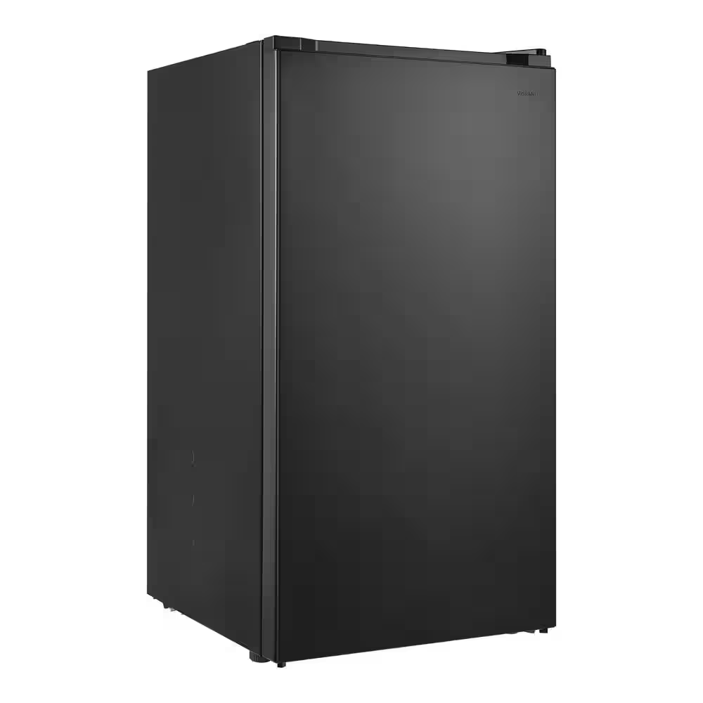 Office Dorm 3.2Cu-ft Reversible Door Beverage Compact Black Mini Refrigerator