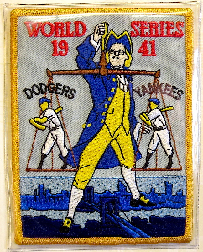 1941 WORLD SERIES NEW YORK YANKEES vs BROOKLYN DODGERS Willabee Ward PATCH ONLY
