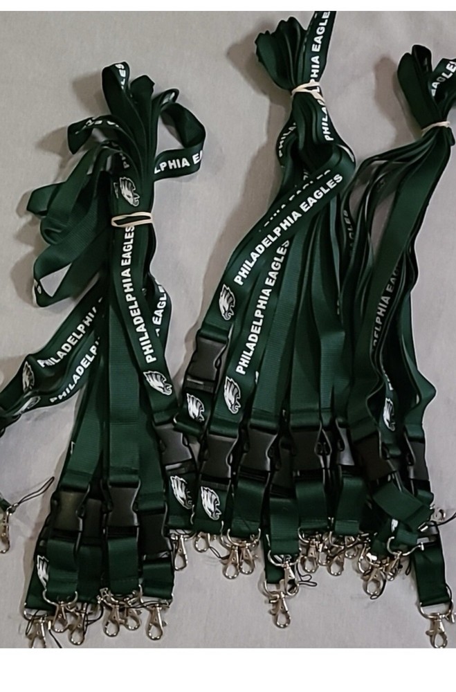 Philadelphia Eagles NFL Official Green Lanyard Philly Fans NFC Superbowl Champs