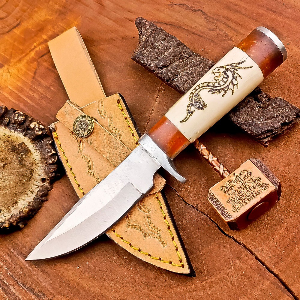 Нож БОУИ 8,0 дюйма ручной ковки J2 со стальным лезвием, охотничий нож для кемпинга, 1158