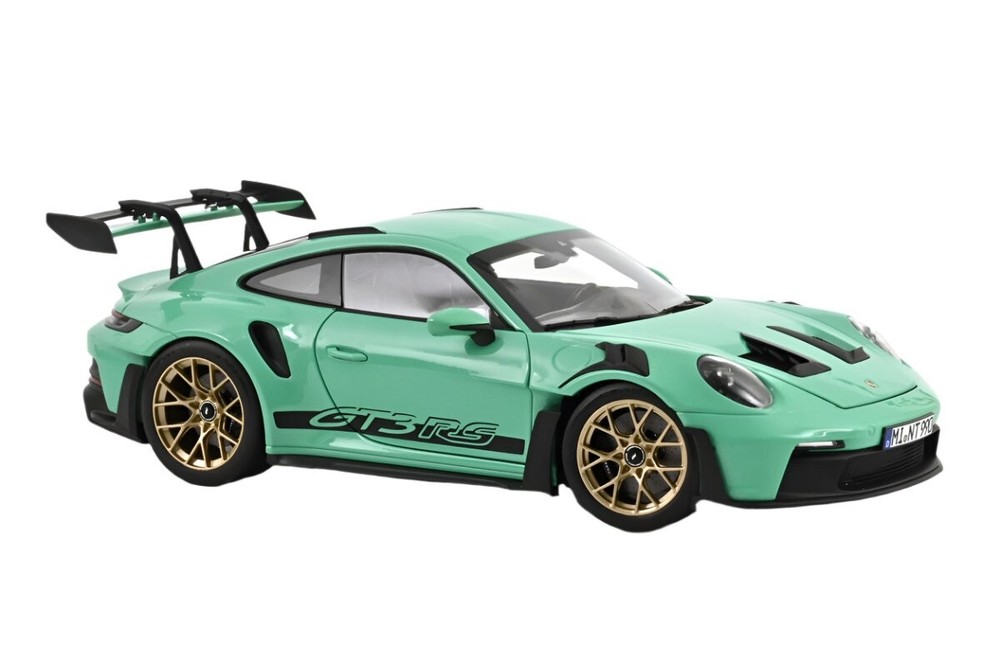 Norev 1:18 Scale Porsche 911 GT3 RS 992 Model in Mint Green