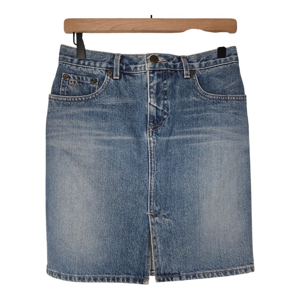Marc Jacobs Womens Vintage Medium Wash Classic Denim Jean Skirt Size 8