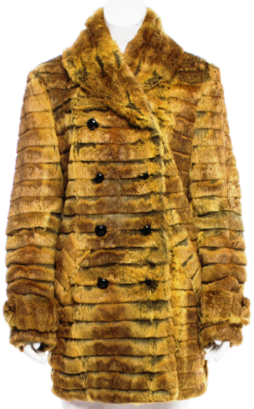 Genuine Burberry Rabbit Double Breasted Fur Coat LONDON - Catawiki Size USA 2