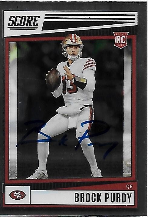 2022 IOWA STATE BROCK BURDY SAN FRANCISCO 49ERS SILVER SCORE ROOKIE AUTO