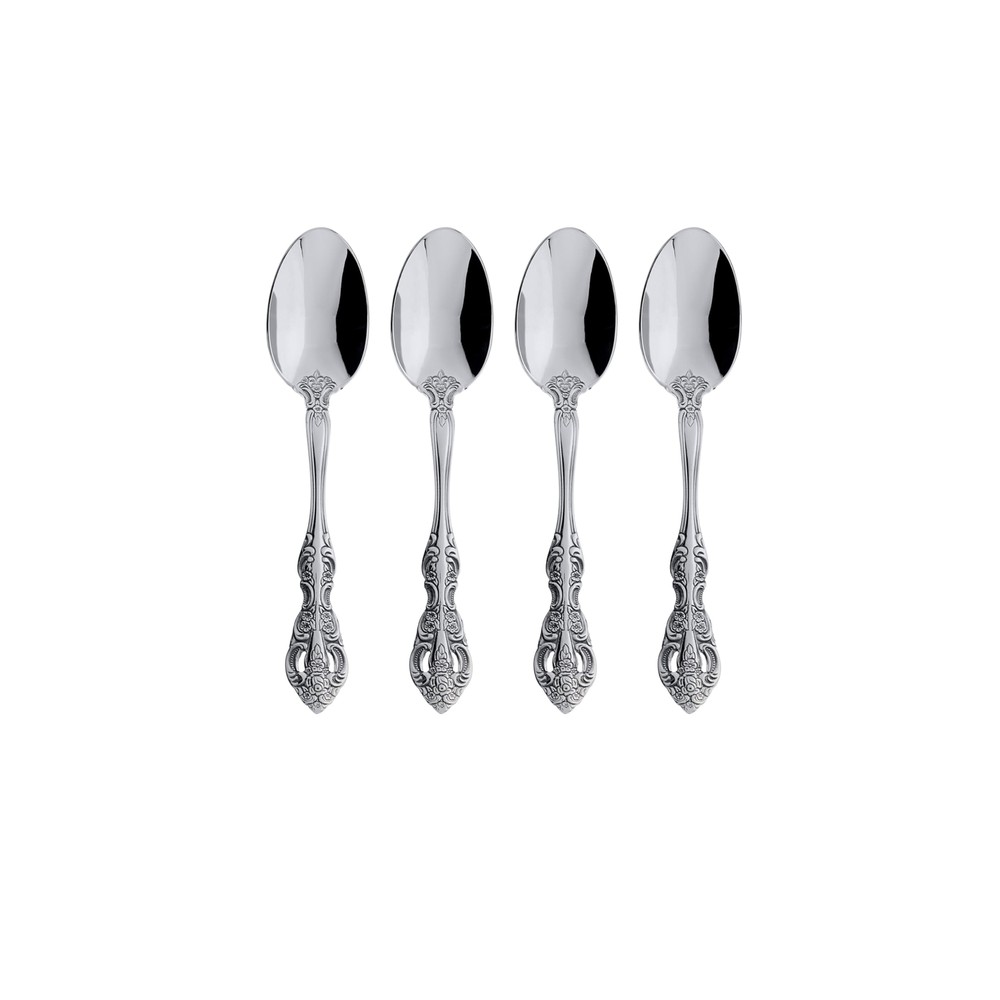 Oneida Michelangelo Fine Flatware Teaspoons, Set of 4 , 18/10 Stainless Steel...
