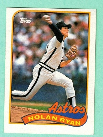 (1) NOLAN RYAN 1989 TOPPS # 530 HOUSTON ASTROS NM  CARD (K3578)