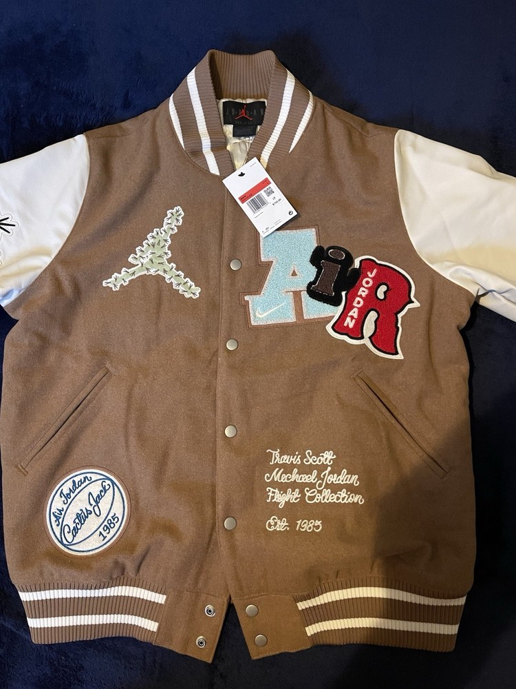 Jordan x Cactus Jack Travis Scott Varsity Jacket (Letterman Jacket) Size L NWOT