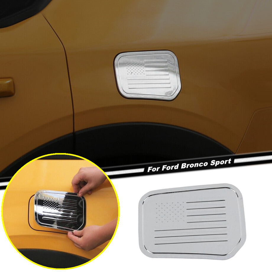 Ford Bronco Sport 21-24 Chrome Fuel Tank Cap Cover Accessory  