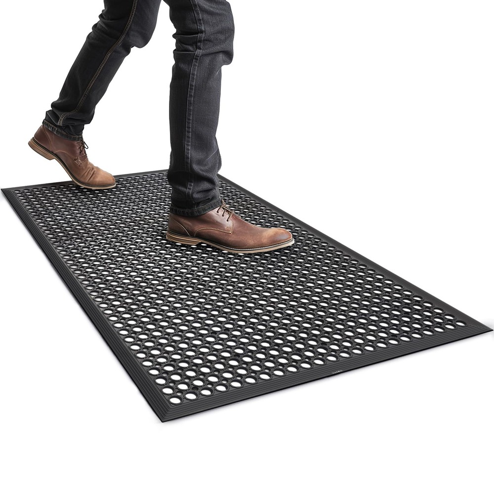 Outdoor Rubber Mat for Floor Anti-Fatigue Non Slip Restaurant Floor Mats 36
